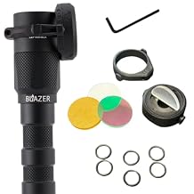 Villain Weapon Systems 4X Beam Diffusers for Blazer LEP, LED, or IR Illuminator - Includes Clamping Ring, Diffuser Retaining Ring Assembly, Tools