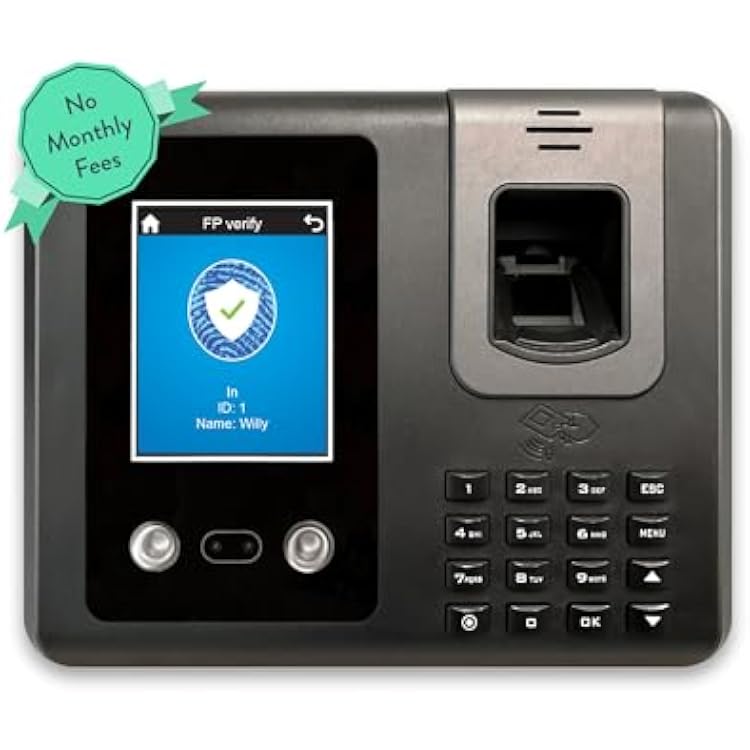Acroprint Face Recognition Time Clock No Monthly Fee - RT200