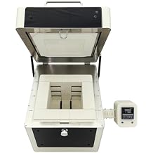 Ceramic Kiln 1300C(2372F) High Temperature Heating Machine Digital Mini Portable Square Electric Kiln for Home and School 220V Single Phase 3.5KW