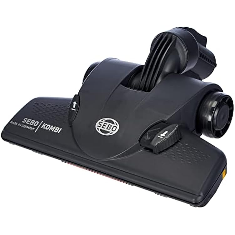Sebo 7260GS Combination Floor Nozzle for Felix, Airbelt K, D and C with Versatile Tilt and Turn Joint, GreyBlack