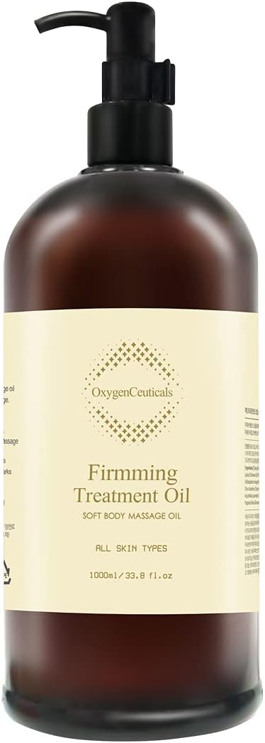 OxygenCeuticals Firming Treatment Oil Professional Body Massage Oil with Botanical Extracts for Skin Tightening & Deep Hydration. 33.8 fl.oz (1000ml)