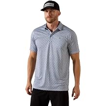ARIAT Men's All Over Print Fitted Polo