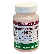1Lb Copper Granules, 35 mesh (Coarse Copper Powder)