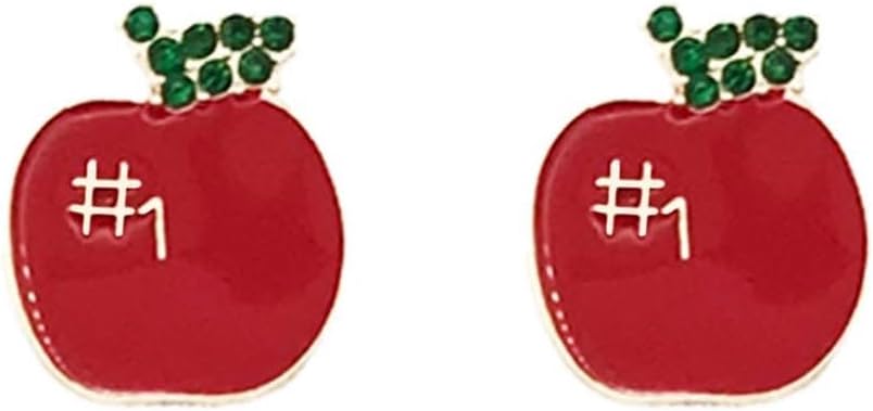 Playful Fruit Dangle Earrings - Apple, Pinepple, Orange, Lemon, Cute, Strawberry