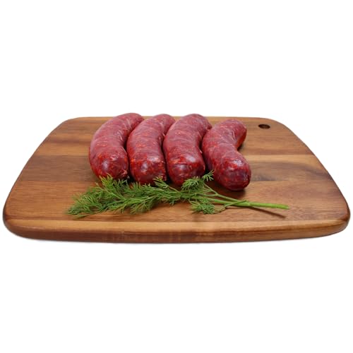 Tillmans Meats Venison Sausage - Pack of 10 | Prepackaged Frozen Exotic Meat for Grilling, Cooking, or Smoking 10 Pounds Total