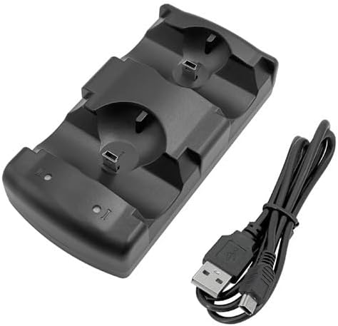 PS3 Controller Charger Station, Dual Controller and Move Controller Charging Dock USB Cable