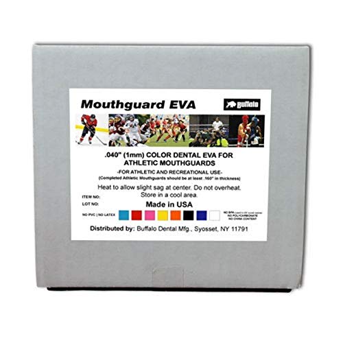 62820 Bleaching Tray Material Sheet, 5 Width, 5 Length, 0.040 Thickness, Clear Pack of 12