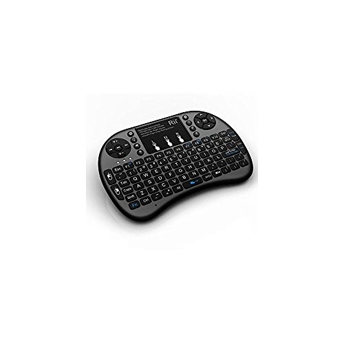 Rii i8+ Mini Bluetooth Keyboard with Touchpad & QWERTY Keyboard, Portable Wireless for Smartphones, Laptops, PCs, Tablets, Windows, Mac, TV, Xbox, PS3, Raspberry Pi. Black