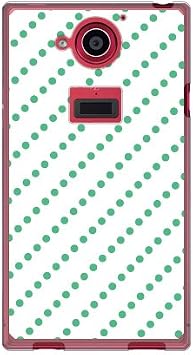 SECOND SKIN Dot Stripe White x Green Soft TPU Clear / for AQUOS ZETA SH-03G/docomo DSH03G-TPCL-701-J108