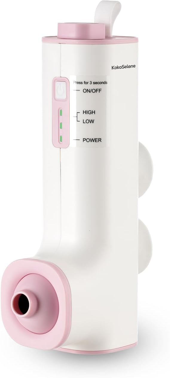 KokoSelene Rechargeable Bath Jet for Tub with 2 Modes & 2 Speed (Pink)