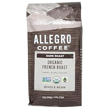 Allegro Coffee Organic French Roast Whole Bean Coffee, 12 oz