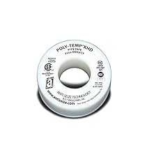 ANTI-SEIZE TECHNOLOGY 46250 White PTFE Poly-Temp Extra Heavy Duty Tape, 520" Length, 0.75" Width (Pack of 3)