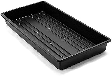 1020 Plant Trays, Black, NO Holes, 40 Pack for Propagation Seed Starter, Plant Germination, Seedling Flat