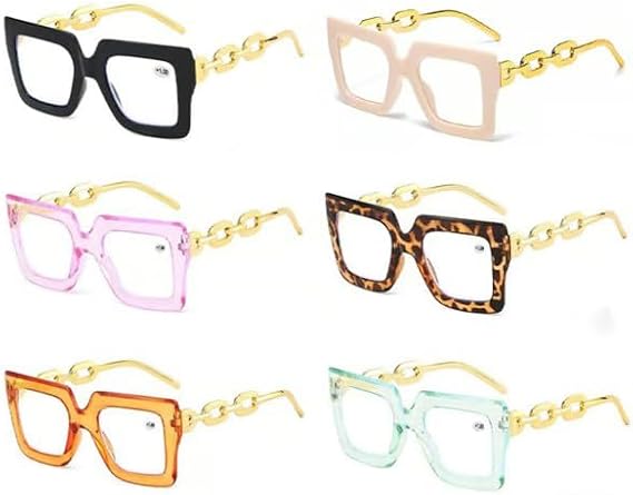 6 Pairs Blue Light Blocking Glasses Light Computer Reading Eyeglasses, Stylish Comfort & Everyday Protection