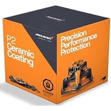 McLaren Pro Series P2 ceramic coating 50 ml 9H professional-grade paint protection kit with hydrophobic gloss finish, 3-year durability, easy single-stage application, complete detailing set