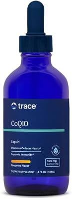 Trace Minerals CoQ10 - Cellular Health Supplement for Vitality Support - Cardiovascular Health & Immune Support - Natural Ingredients - Vegan & Gluten-Free - Tangerine Flavor - 4 fl oz 24 Servings