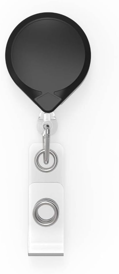 Key-BAK Mini-BAK Retractable Badge Holder with 36" Nylon Cord, Steel Belt Clip