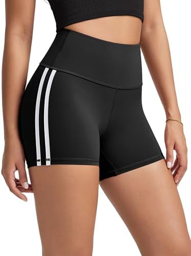 ODODOS Tummy Control Compression Shorts for Women, 4  6  8  10 High Waist Workout Biker Shorts with Inner Pocket