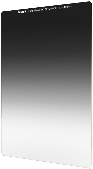 NiSi Soft Graduated Neutral Density Lens Filter (NiSi), Black (Soft IR GND(8) 0.9 100x150)