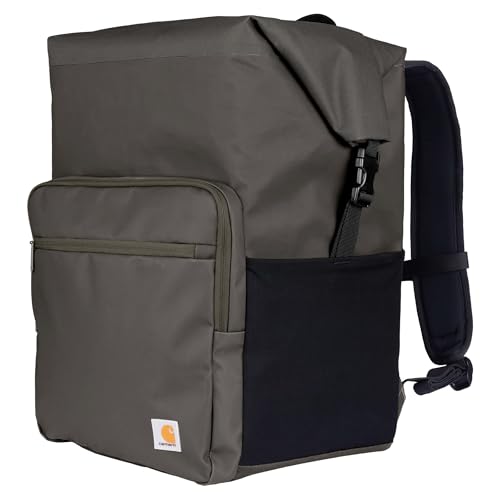 Carhartt Thick Foam Fully Insulated Cold Front Coolers, Premium Ice Retention, Durable Water Resistant Material WFront Zippered Pocket