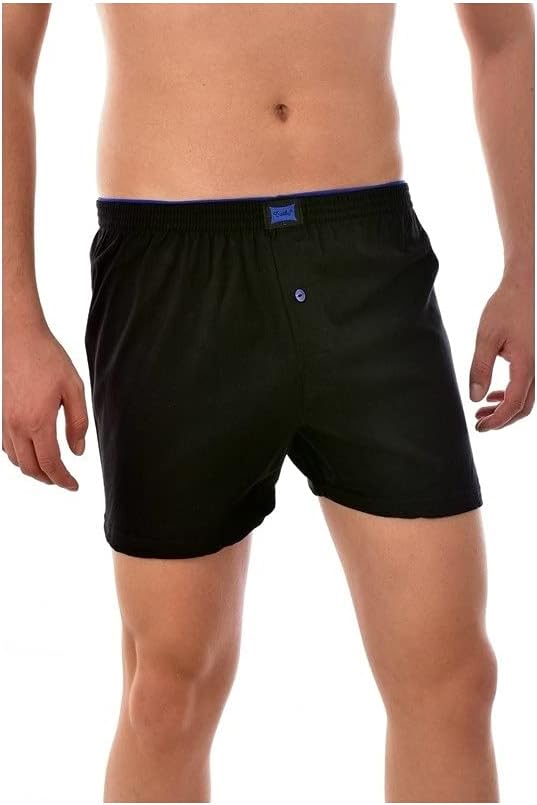 Tutku İç Giyim Pamuklu Penye Düğmeli Erkek Boxer 3 Lü Paket