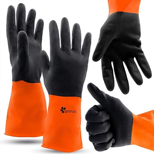 GastodyTM - Chemical Resistant Gloves, Reusable,Heavy Duty Safety Work Gloves,Resist Acid,Oil,Alkali - S-M-L-XL-XXL Size