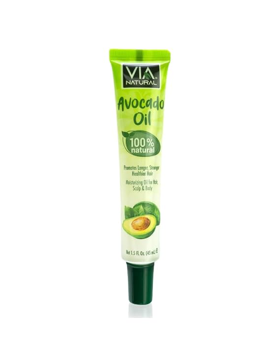 Via Natural Ultra Care - Avocado Oil, Promotes hair growth, makes hair stronger, healthier hair, concentrated natural oil, natural oi