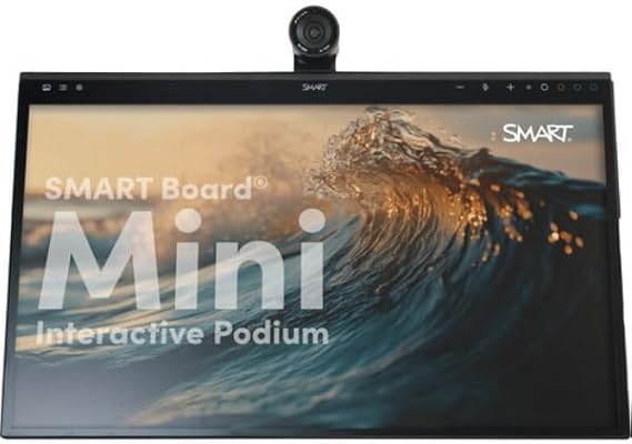 Smart SIP-727-AM60 27 in. Board Mini UHD 4K Touchscreen Commercial Podium Monitor with AM60 IQ Appliance - Black
