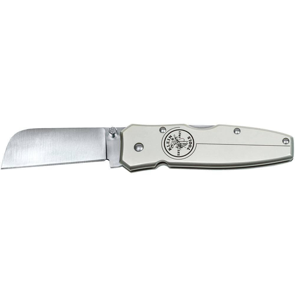 Klein Tools 44007 Lightweight Lockback Knife 2-12-Inch Coping Blade, Silver Handle