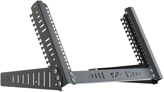 Server Rack Shelf 19 Inch 6U - Rack Mounting Desktop Stand - Computer & Server Racks - Server Cabinet with Adjustable Tilt Angle