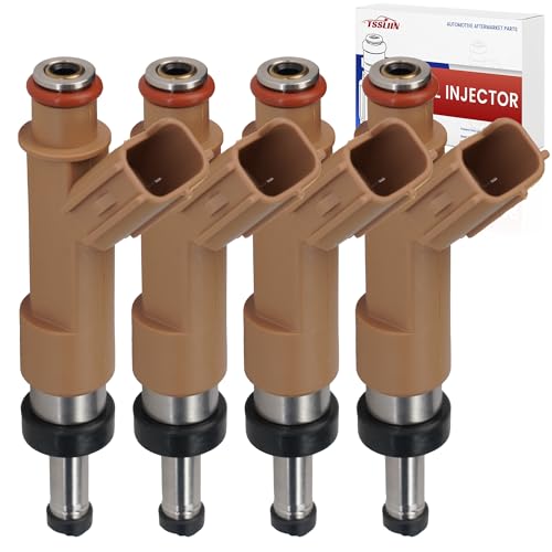 Fuel Injectors Compatible with-Toyota Corolla 2009-2015 1.8L, XRS Sedan 2.4L 2009-2013, Matrix Base Wagon 1.8L 09 10 11 12, High Performance Inyectores OE 23250-0T010 with thick rubber piece