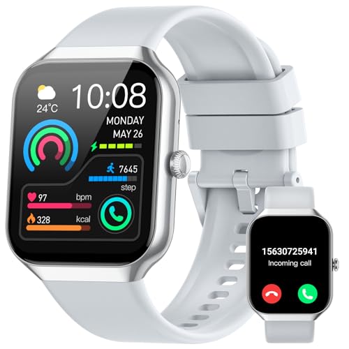 Jugeman Smart Watches for Women(Answer/Make Call), 1.96" HD New Smartwatch with Heart Rate/Sleep Monitor/Pedometer/Calories, 113+ Sports Modes, Fitness Watch IP68 Waterproof for Android iOS Beige