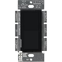 Lutron Diva 3-Speed Fan Control, Single-Pole/3-Way, DVFSQ-F-BL, Black