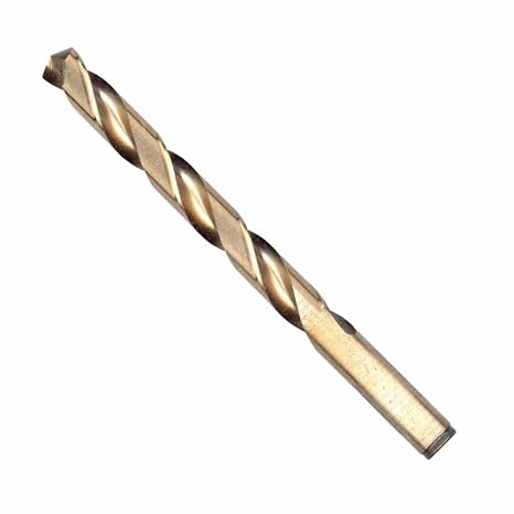 BOSCH CO2159 1-Piece 1/2 in. x 6 in. Cobalt Metal Drill Bit for Drilling Applications in Light-Gauge Metal, High-Carbon Steel, Aluminum and Ally Steel, Cast Iron, Stainless Steel, Titanium