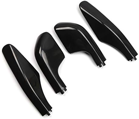 ITrims for Toyota Land Cruiser LC100 FJ100 1998-2002 Black Exterior Roof Rack Rail End Cover Shell Cap Replacement 4PCS