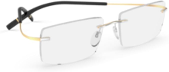 Eyeglasses Silhouette TMA The Icon Gold Edition (5539) 8080 Sophisticated Rhod