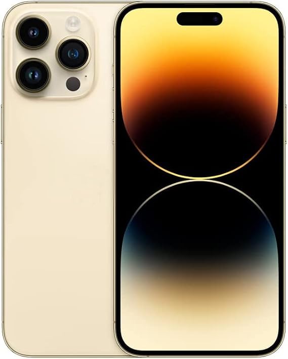 Original Back Glass Replacement for iPhone 14 Pro All Carriers with Pre-Installed Adhesive and Repair 14 Pro Tool (Gold)