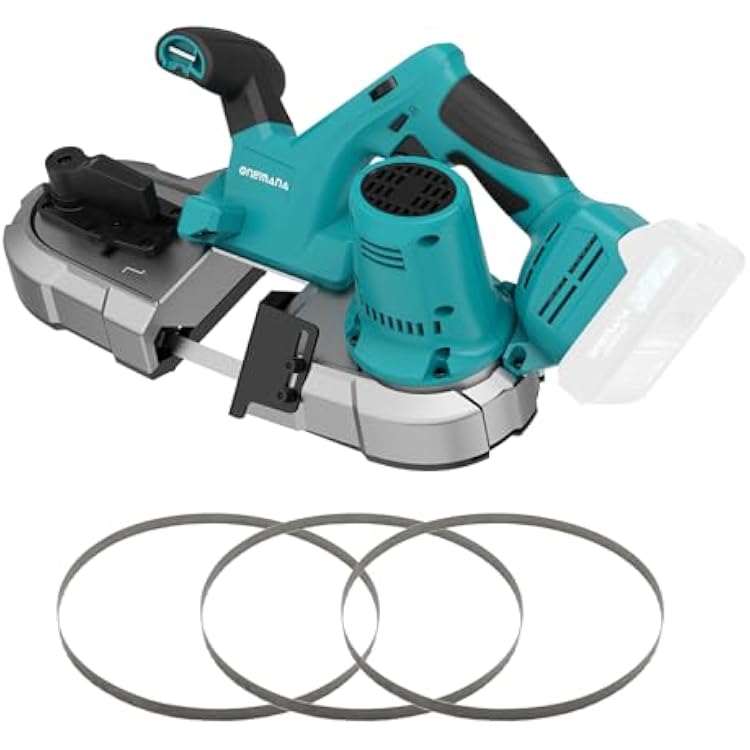 Cordless Bandsaw, 20V Brushless Portable Bandsaw, 2.5 Deep Cut Metal Band Saw, 6 Speeds Band Saw for Cutting Metal,woodworking, Pipe, Conduit Tools Only