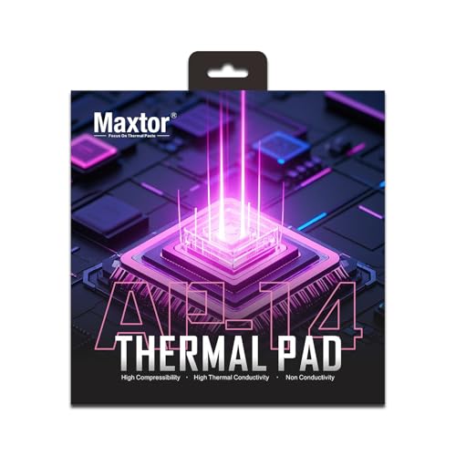 Maxtor Thermal Pad 16.8 WmK,Thermal Pads for GPUCPULEDCooler,Excellent Heat Conduction,High Temperature Resistance 120  120  3.0mm1pcs