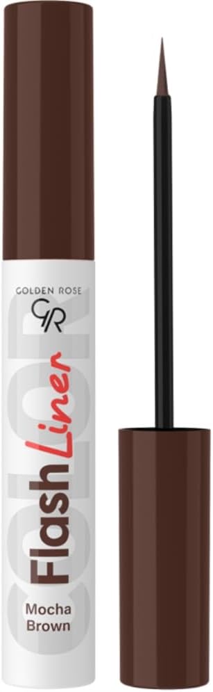 Golden Rose Flash Liner Colored Eyeliner - 108 Mocha Brown - Renkli Likit Eyeliner