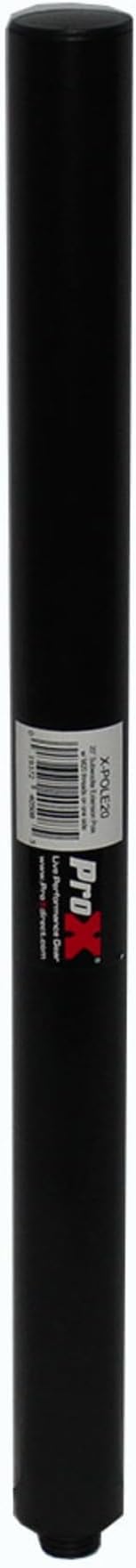 Prox X-POLE20 20" Speaker Mount Pole Fits 1-3/8" Pocket with M20 Mount Threads