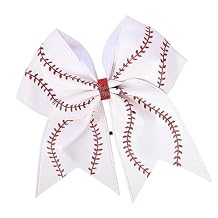 Softball Hair Bows, Softball Baseball Hair Bows, Softball Hair Accessories for Teen Softball Baseball Competition Sports