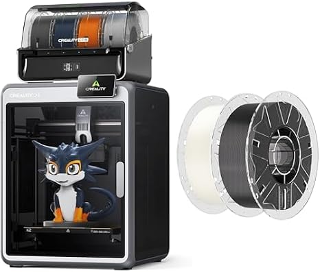 Creality K2 Combo 3D Printer Bundle with PLA Filament Black & White