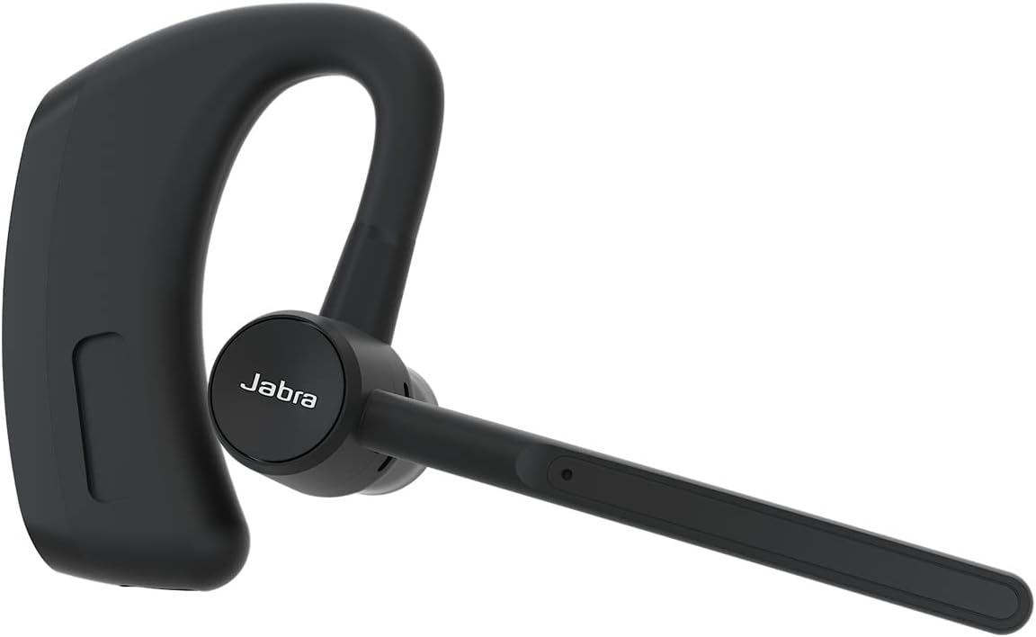 Jabra Perform 45 Ear Hook Mono Bluetooth Headset with Advanced Ultra-noise-cancelling Microphone, Push-to-Talk PTT functionality, Face2Face Mode and Discreet Design - Black