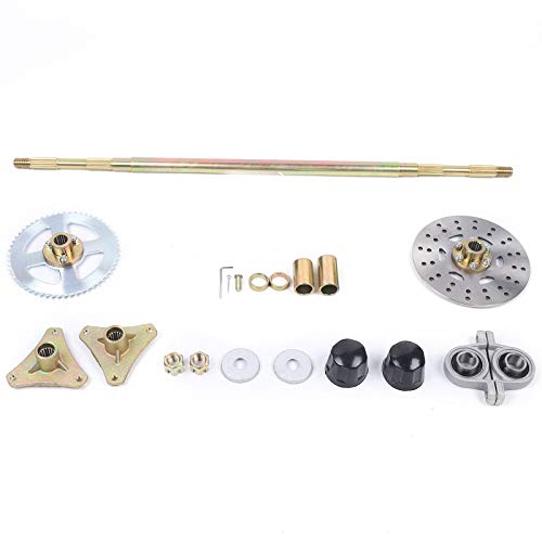 Go Kart Rear Axle Kit, 29.13  740mm Gokart Complete Rear Axle Assembly Kits Complete Wheel Hub Go Kart Axle Kit for Mini Kids ATV Quad Buggy Go Kart 29 Rear Axle Kit
