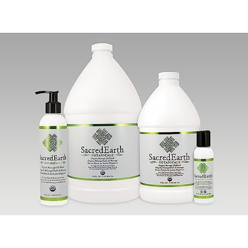 Organic Massage Oil Blend 5 Gallons - Unscented, Nut Oil Free, Gluten Free and USDA Certified Organic