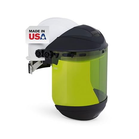 Sellstrom 312 Arc Flash-Rated Face Shield Mask and Hard Hat - ANSI Z87.1