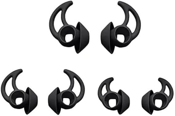 Bose Sport Earbuds Replacement Eartips, 3 Sizes S/M/L, Black