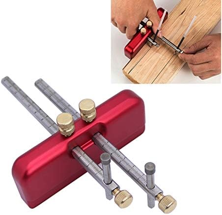 Adjustable Marking Gauge Wood Scribing Mortise Gauge DIY Woodworking Aluminum Alloy Scribe Tool