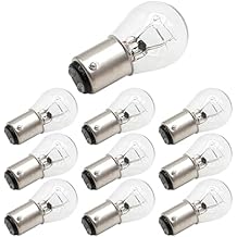 10 Pack 1156 Light Bulb, S25 P21/5W 6V Tail Brake Light Bulb Tail Light Assemblies Mini Turn Signal Light Bulb Replacement for Car Motorcycle Scooter Trucks SUVs
